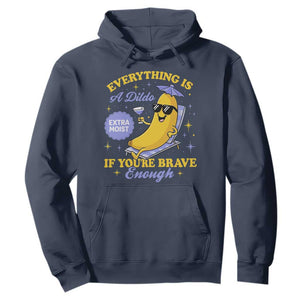 Funny Embarrassing Saying Hoodie Sarcastic Inappropriate Raunchy Banana TS10 Navy Print Your Wear