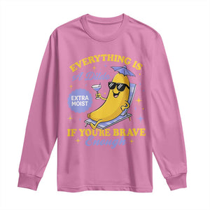 Funny Embarrassing Saying Long Sleeve Shirt Sarcastic Inappropriate Raunchy Banana TS10 Azalea Print Your Wear