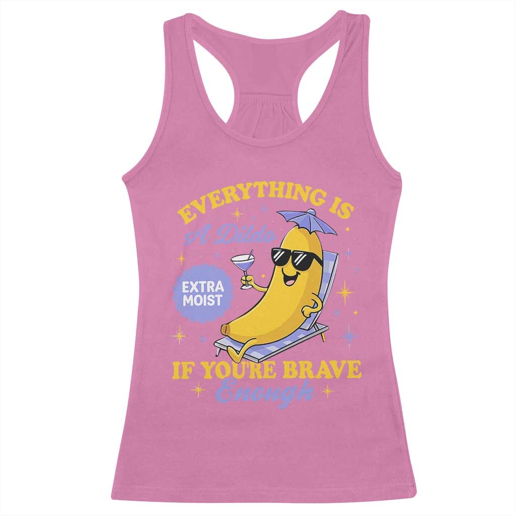 Funny Embarrassing Saying Racerback Tank Top Sarcastic Inappropriate Raunchy Banana TS10 Azalea Print Your Wear