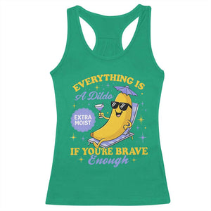 Funny Embarrassing Saying Racerback Tank Top Sarcastic Inappropriate Raunchy Banana TS10 Irish Green Print Your Wear