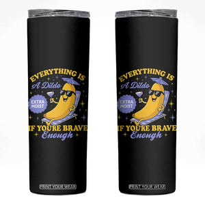 Funny Embarrassing Saying Skinny Tumbler Sarcastic Inappropriate Raunchy Banana TS10 Black Print Your Wear