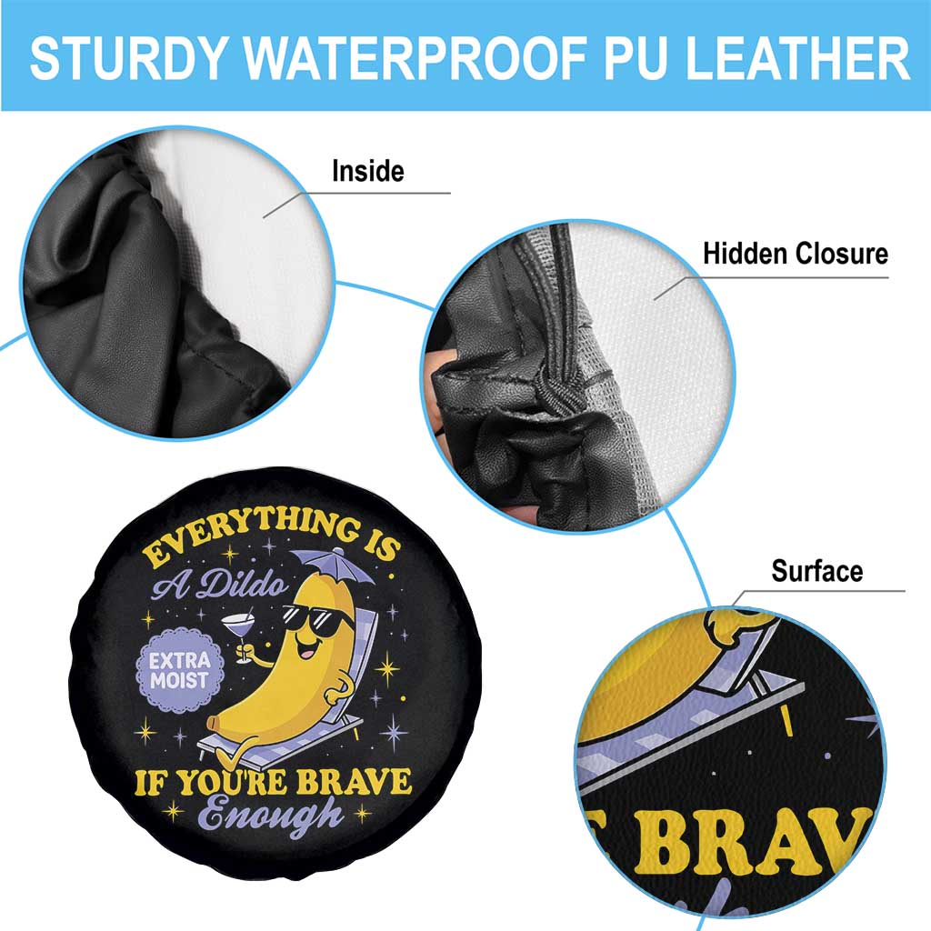 Funny Embarrassing Saying Spare Tire Cover Sarcastic Inappropriate Raunchy Banana TS10 Print Your Wear