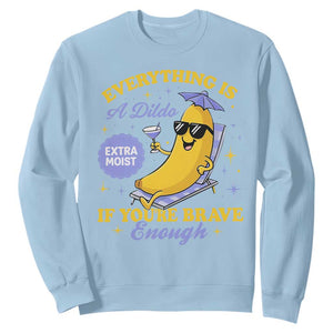 Funny Embarrassing Saying Sweatshirt Sarcastic Inappropriate Raunchy Banana TS10 Light Blue Print Your Wear