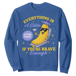 Funny Embarrassing Saying Sweatshirt Sarcastic Inappropriate Raunchy Banana TS10 Royal Blue Print Your Wear