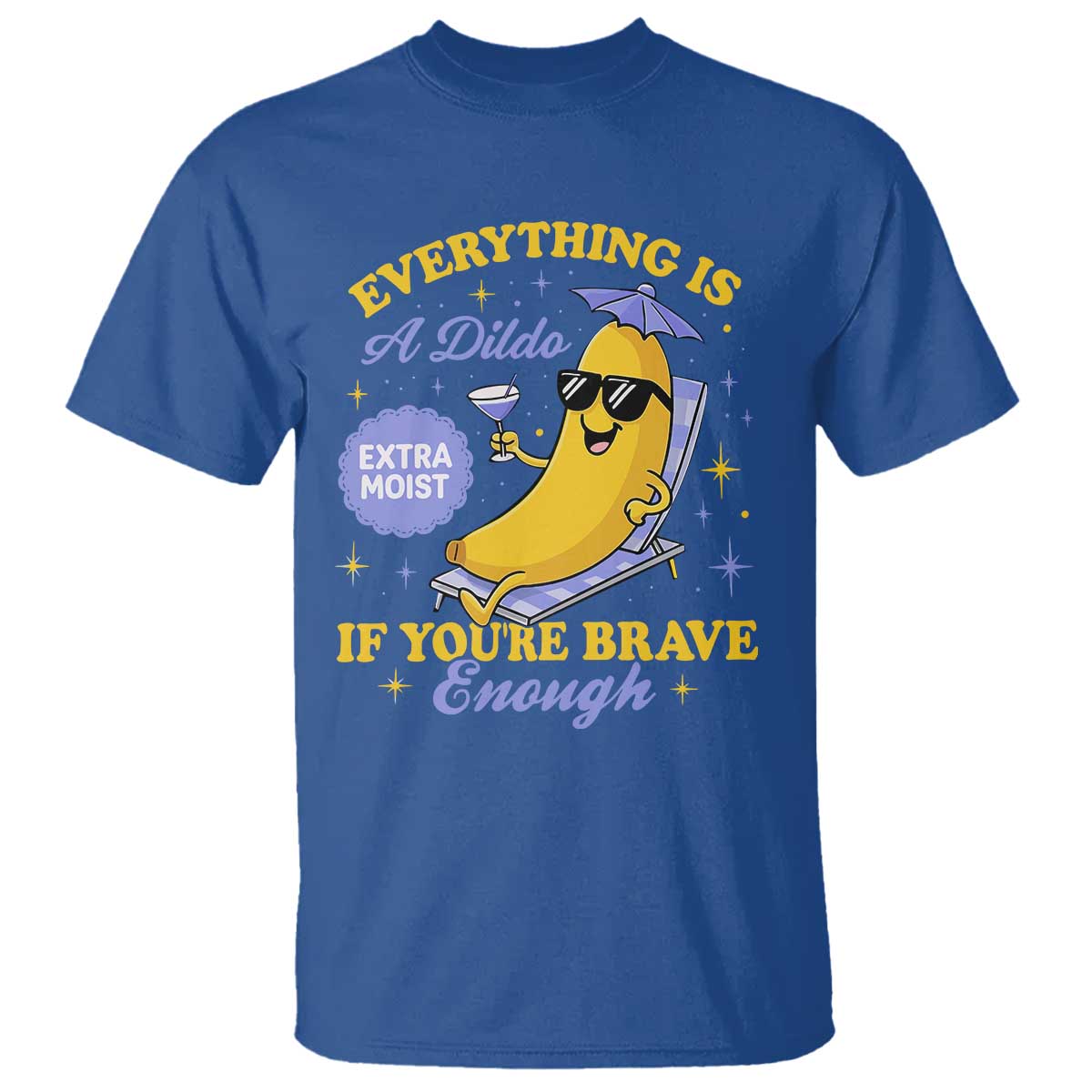 Funny Embarrassing Saying T Shirt Sarcastic Inappropriate Raunchy Banana TS10 Royal Blue Print Your Wear