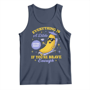 Funny Embarrassing Saying Tank Top Sarcastic Inappropriate Raunchy Banana TS10 Navy Print Your Wear