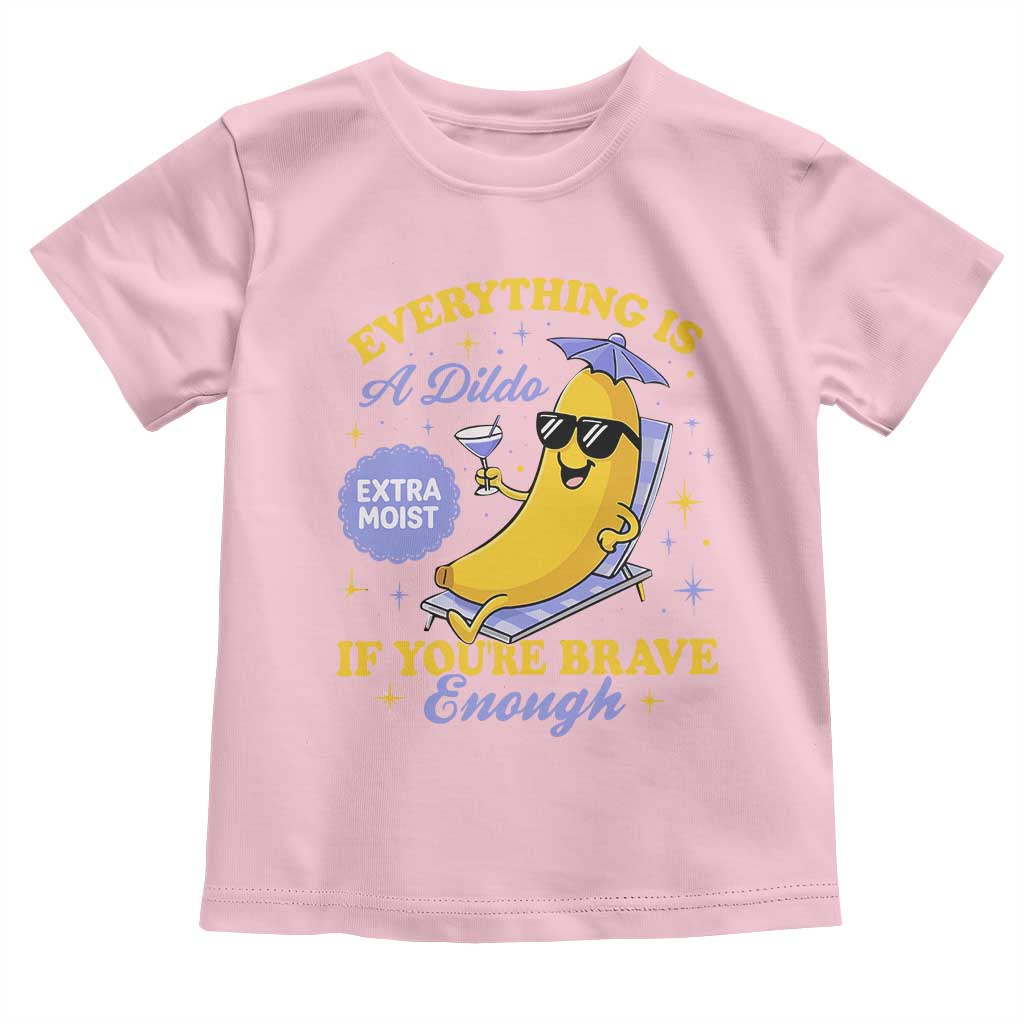 Funny Embarrassing Saying Toddler T Shirt Sarcastic Inappropriate Raunchy Banana TS10 Light Pink Print Your Wear