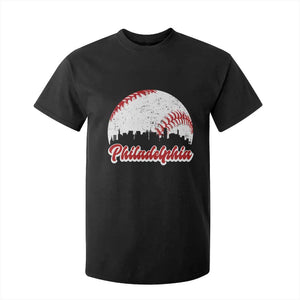 Philadelphia Baseball T Shirt For Kid Vintage Skyline City TS10 Black Print Your Wear