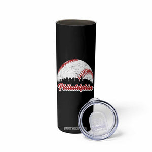 Philadelphia Baseball Skinny Tumbler Vintage Skyline City TS10 Print Your Wear