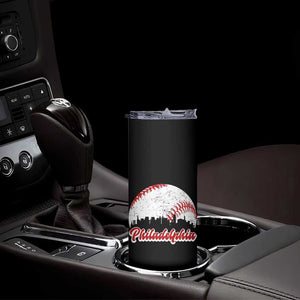 Philadelphia Baseball Skinny Tumbler Vintage Skyline City TS10 Print Your Wear