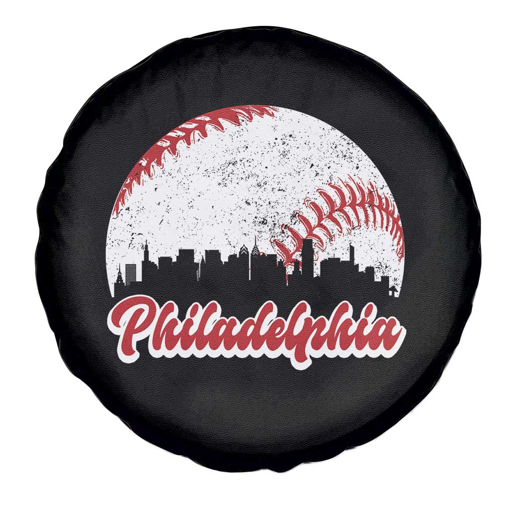 Philadelphia Baseball Spare Tire Cover Vintage Skyline City TS10 Print Your Wear