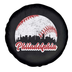 Philadelphia Baseball Spare Tire Cover Vintage Skyline City TS10 Print Your Wear