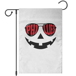 Halloween Philly Garden Flag Philadelphia Baseball Red October Jackolantern Pumpkin Face TS10 White Print Your Wear