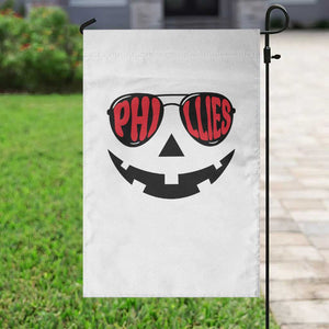 Halloween Phillies Garden Flag Philadelphia Baseball Red October Jackolantern Pumpkin Face TS10 Print Your Wear