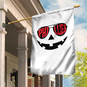 Halloween Phillies Garden Flag Philadelphia Baseball Red October Jackolantern Pumpkin Face TS10 Print Your Wear