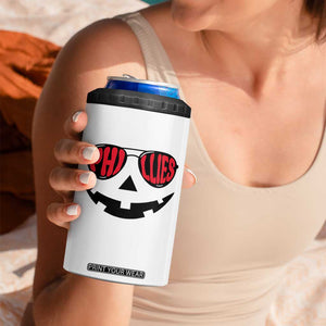Halloween Phillies 4 in 1 Can Cooler Tumbler Philadelphia Baseball Red October Jackolantern Pumpkin Face TS10 Print Your Wear