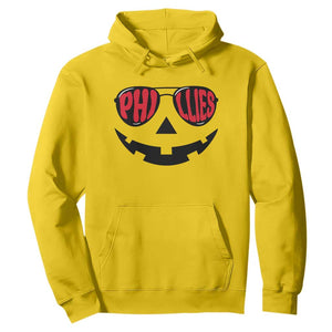 Halloween Phillies Hoodie Philadelphia Baseball Red October Jackolantern Pumpkin Face TS10 Daisy Print Your Wear