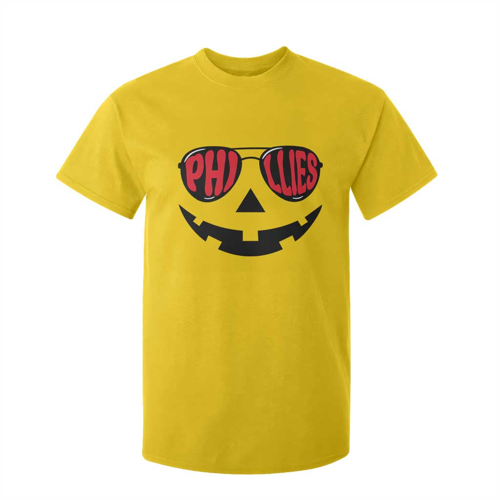 Halloween Philly T Shirt For Kid Philadelphia Baseball Red October Jackolantern Pumpkin Face TS10 Daisy Print Your Wear