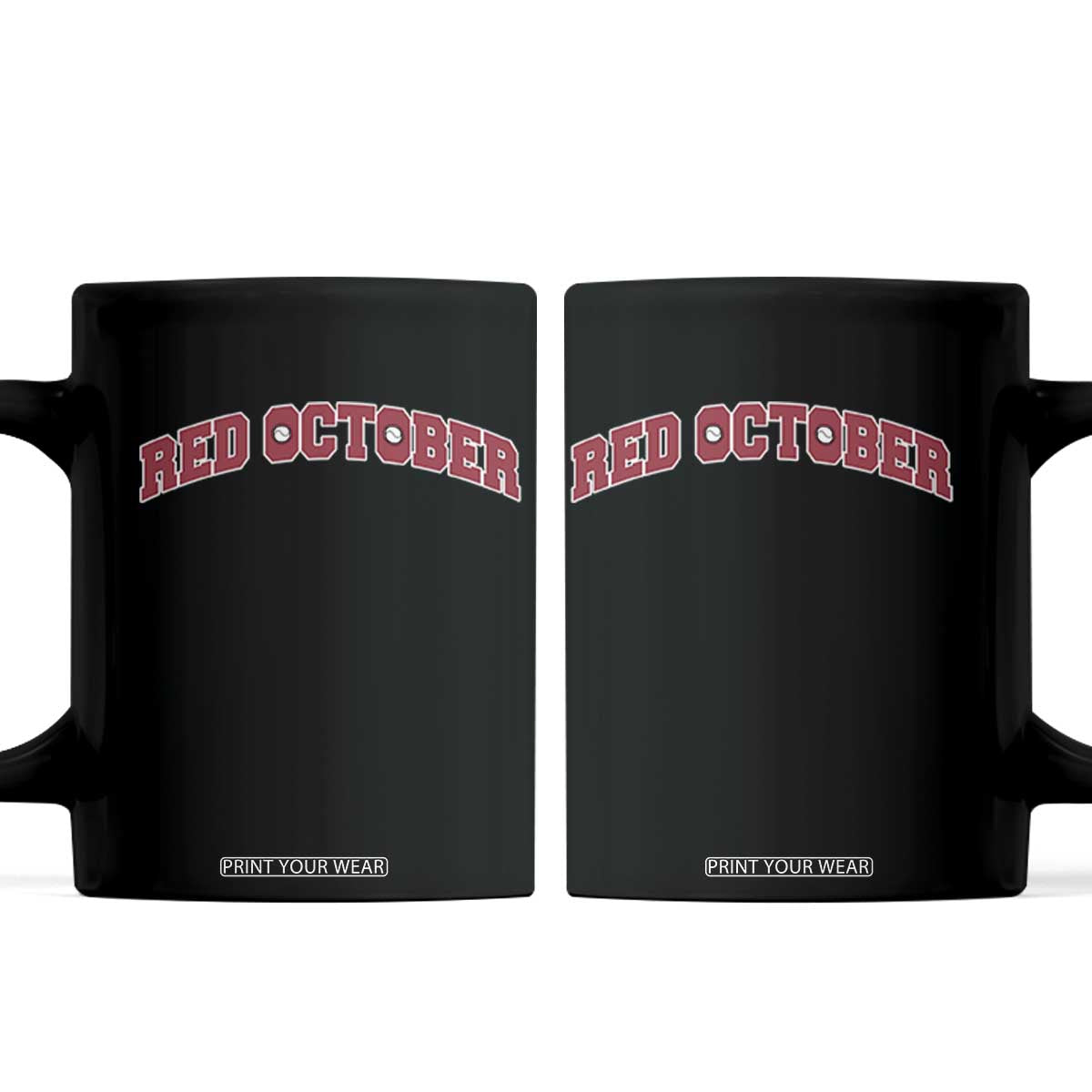 Red October Coffee Mug Vintage Sports Philadelphia Playoff Baseball Fan TS10 Black Print Your Wear