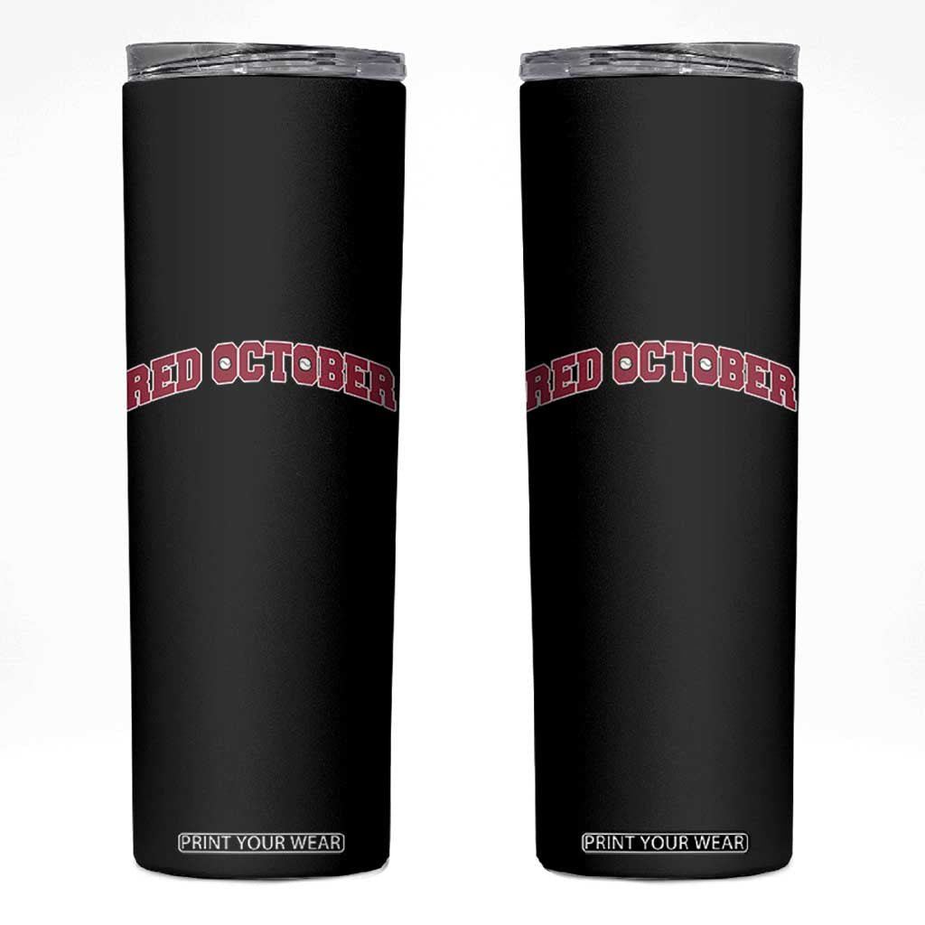 Red October Skinny Tumbler Vintage Sports Philadelphia Playoff Baseball Fan TS10 Black Print Your Wear