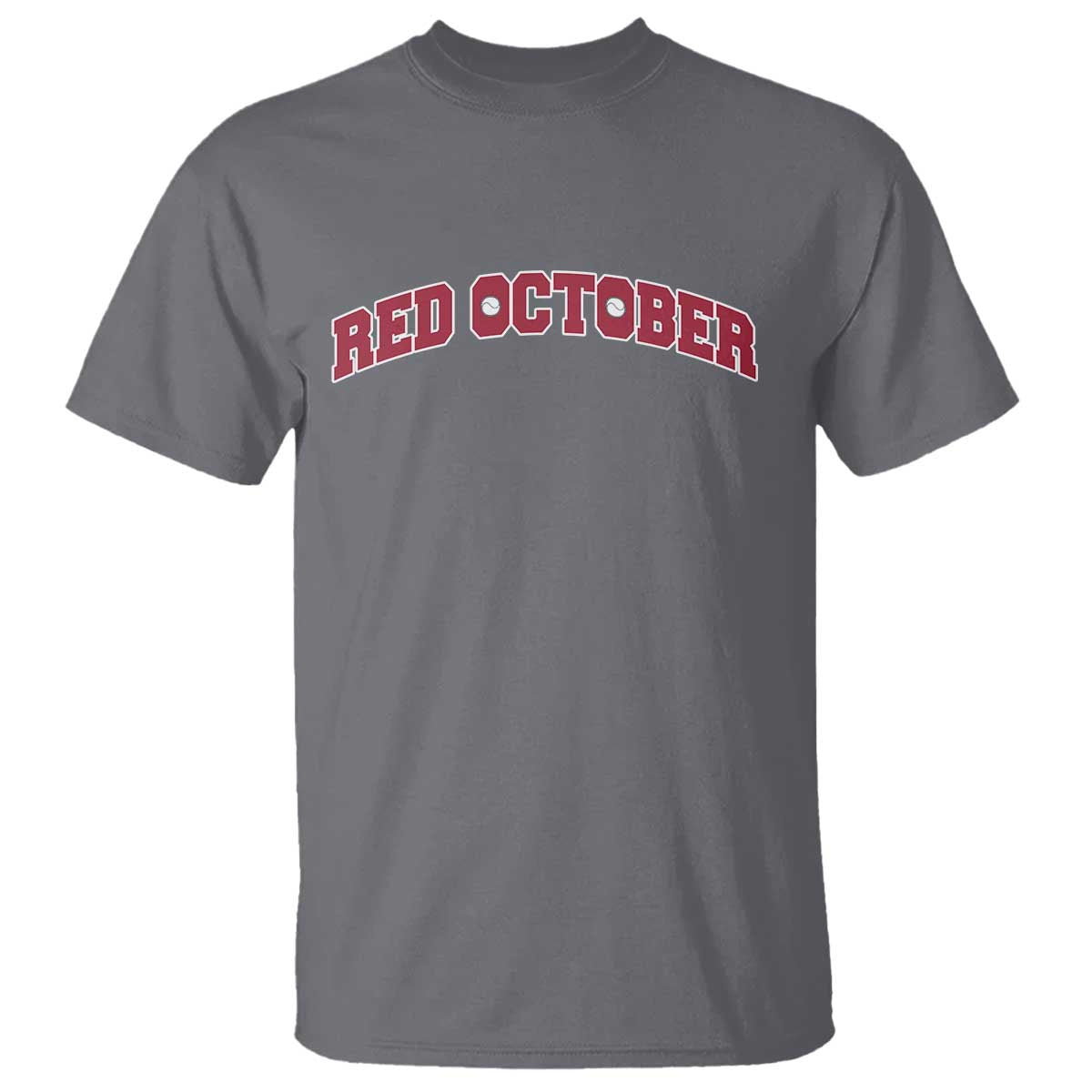 Red October T Shirt Vintage Sports Philadelphia Playoff Baseball Fan TS10 Charcoal Print Your Wear