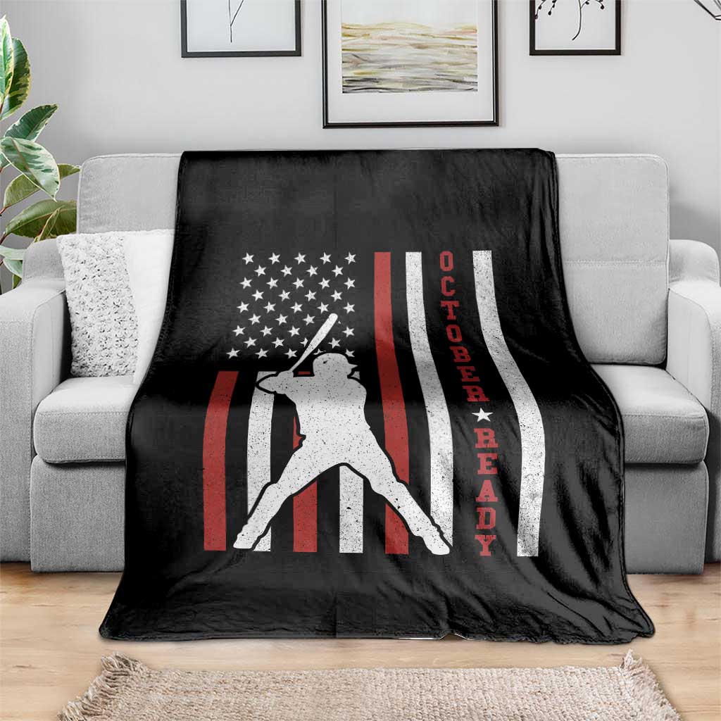 October Ready Throw Blanket Cool Distressed Philadelphia Baseball Fan US Flag TS10 Print Your Wear