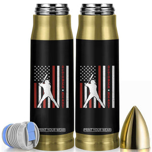 October Ready Bullet Tumbler Cool Distressed Philadelphia Baseball Fan US Flag TS10 Black Print Your Wear