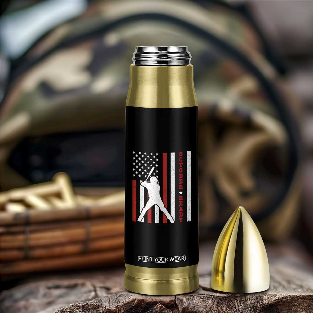 October Ready Bullet Tumbler Cool Distressed Philadelphia Baseball Fan US Flag TS10 Print Your Wear