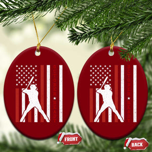 October Ready Ceramic Ornament Cool Distressed Philadelphia Baseball Fan US Flag TS10 Print Your Wear