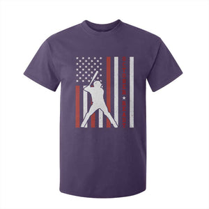 October Ready T Shirt For Kid Cool Distressed Philadelphia Baseball Fan US Flag TS10 Purple Print Your Wear