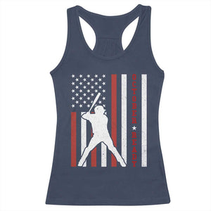 October Ready Racerback Tank Top Cool Distressed Philadelphia Baseball Fan US Flag TS10 Navy Print Your Wear