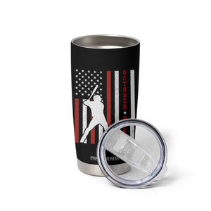 October Ready Tumbler Cup Cool Distressed Philadelphia Baseball Fan US Flag TS10 Print Your Wear