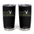 He Is Hunting Tumbler Cup Camo Deer Hunters Girlfriend Wife Hunting Season TS10 Black Print Your Wear