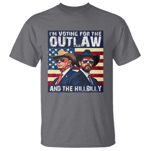 Trump Vance '24 T Shirt Vintage 2024 Flag Outlaw Hillbilly TS10 Charcoal Print Your Wear