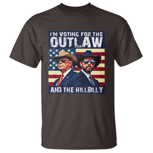 Trump Vance '24 T Shirt Vintage 2024 Flag Outlaw Hillbilly TS10 Dark Chocolate Print Your Wear