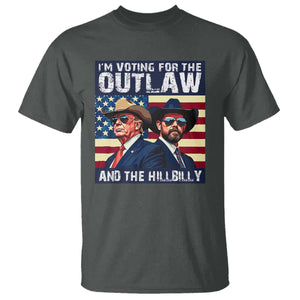 Trump Vance '24 T Shirt Vintage 2024 Flag Outlaw Hillbilly TS10 Dark Heather Print Your Wear