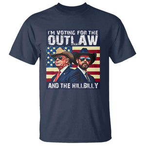 Trump Vance '24 T Shirt Vintage 2024 Flag Outlaw Hillbilly TS10 Navy Print Your Wear