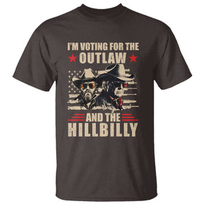 Trump Vance 2024 T Shirt Vintage Flag Outlaw Hillbilly '24 TS10 Dark Chocolate Print Your Wear