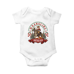 Western Christmas Baby Onesie Howdy Country Christmas Horse Xmas Cheer TS10 White Print Your Wear