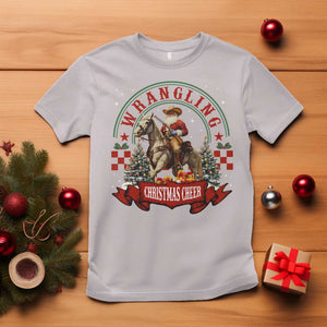 Western Christmas T Shirt Howdy Country Christmas Horse Xmas Cheer TS10 Ice Gray Print Your Wear