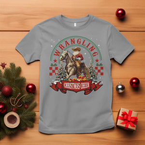 Western Christmas T Shirt Howdy Country Christmas Horse Xmas Cheer TS10 Sport Gray Print Your Wear
