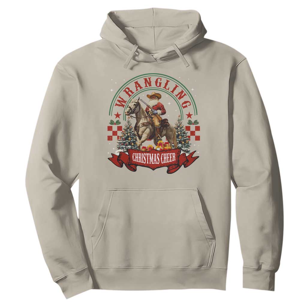 Western Christmas Hoodie Howdy Country Christmas Horse Xmas Cheer TS10 Sand Print Your Wear