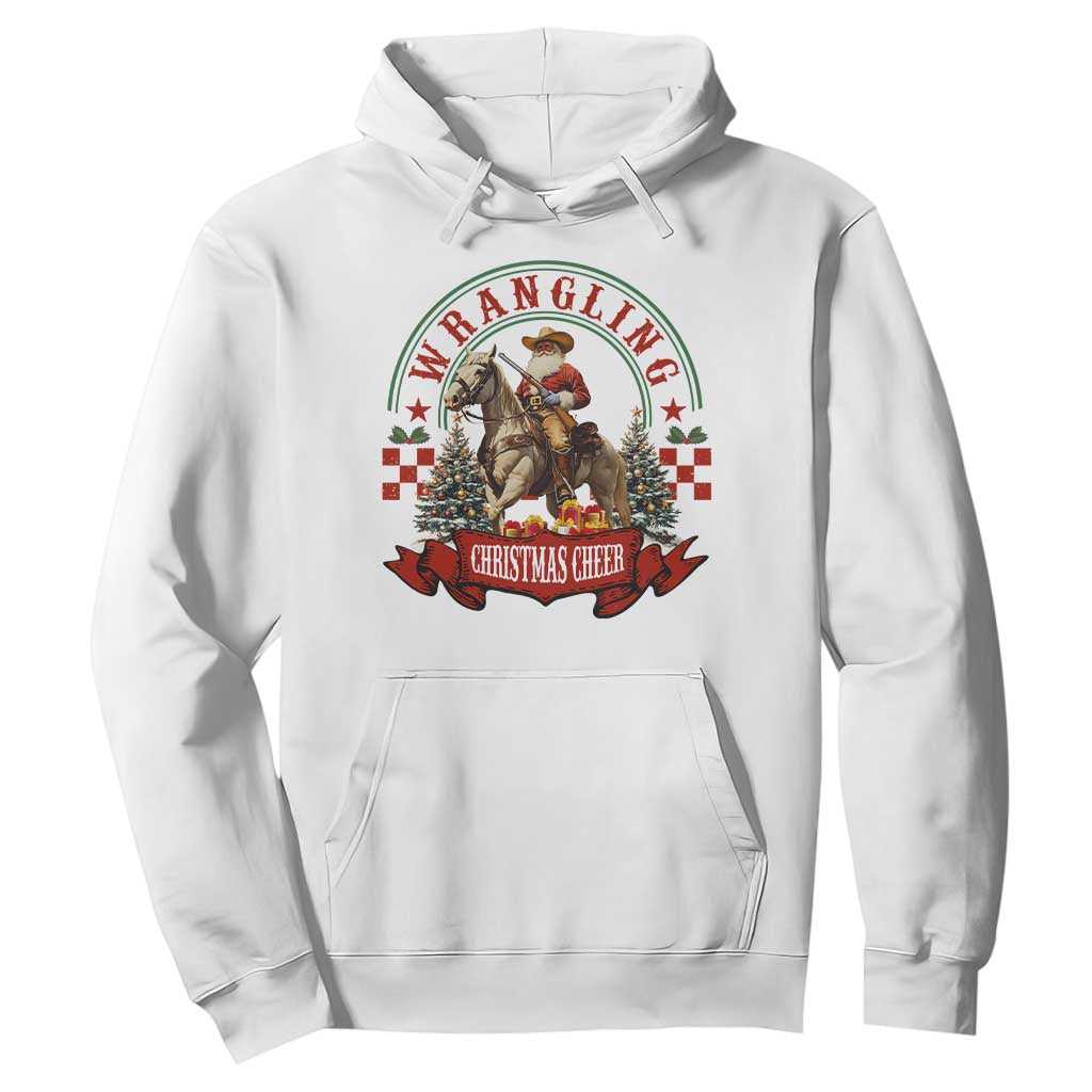 Western Christmas Hoodie Howdy Country Christmas Horse Xmas Cheer TS10 White Print Your Wear