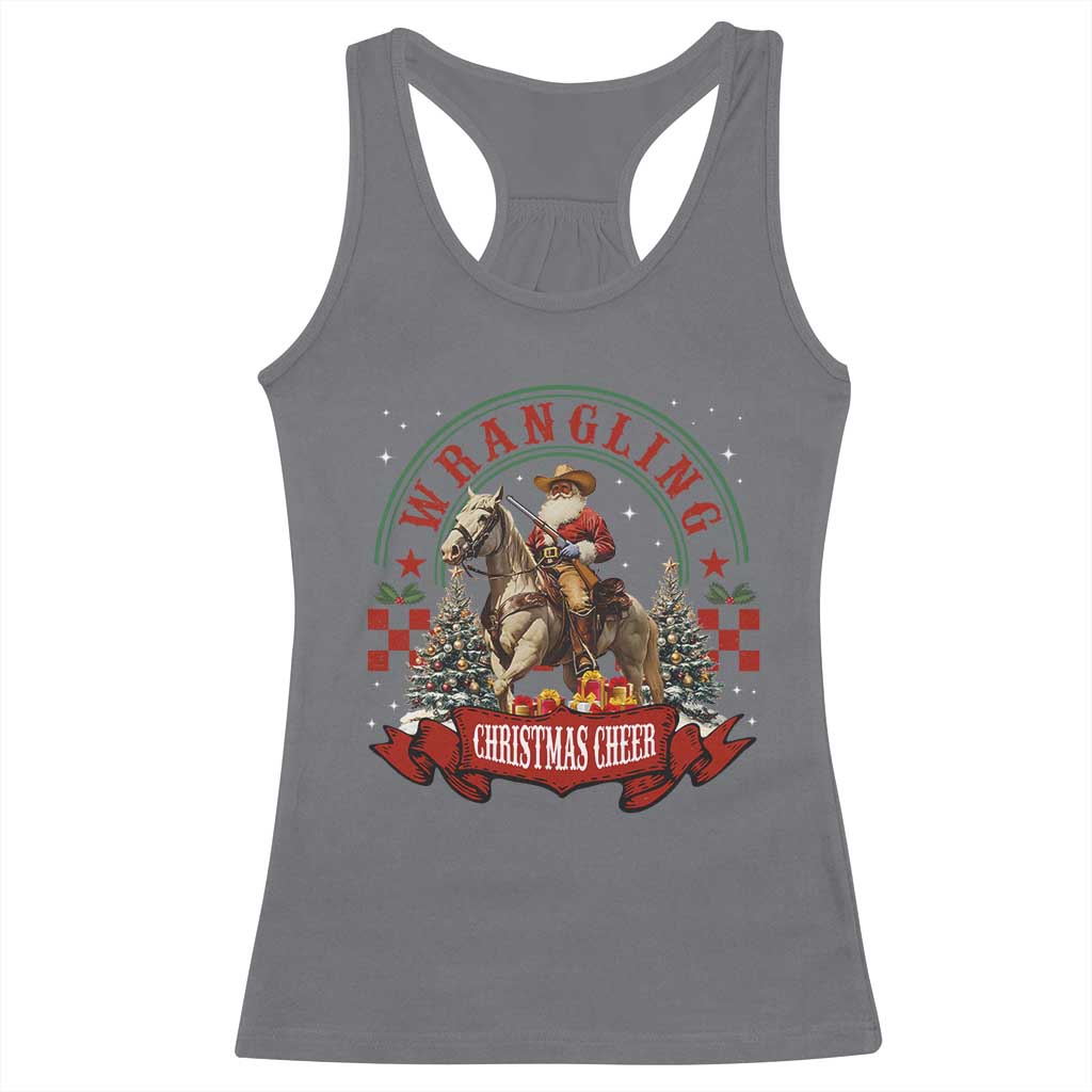 Western Christmas Racerback Tank Top Howdy Country Christmas Horse Xmas Cheer TS10 Charcoal Print Your Wear