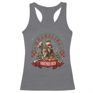 Western Christmas Racerback Tank Top Howdy Country Christmas Horse Xmas Cheer TS10 Charcoal Print Your Wear