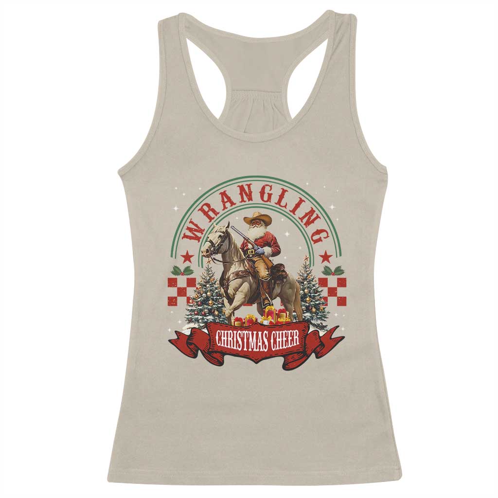 Western Christmas Racerback Tank Top Howdy Country Christmas Horse Xmas Cheer TS10 Sand Print Your Wear