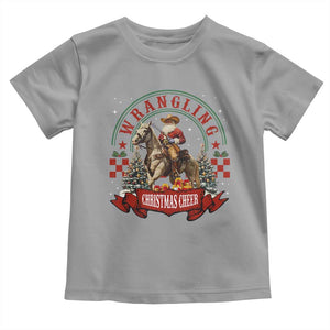 Western Christmas Toddler T Shirt Howdy Country Christmas Horse Xmas Cheer TS10 Sport Gray Print Your Wear