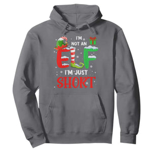 Funny Christmas Hoodie I'm Not An Elf Just Short Xmas TS10 Charcoal Print Your Wear