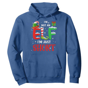 Funny Christmas Hoodie I'm Not An Elf Just Short Xmas TS10 Royal Blue Print Your Wear
