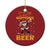 Funny Christmas Santa Claus Drinking Beer Wonderful Time Christmas Ornament TS10 Print Your Wear